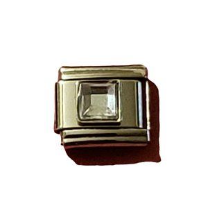 April Square 9mm charm for Italian Charm Bracelet